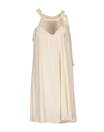 Shop Moschino Cheap And Chic Short Dress In Ivory