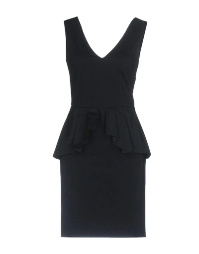 Shop Frankie Morello Woman Mini Dress Midnight Blue Size 12 Polyamide, Elastane, Cotton