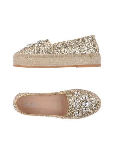 Shop Sebastian Espadrilles In Platinum