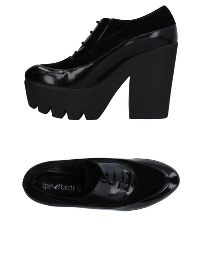 Shop Tipe E Tacchi Lace-up Shoes In Black