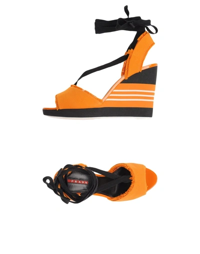 Shop Prada Sport In Orange