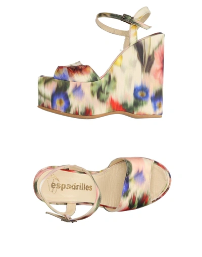 Shop Espadrilles Sandals In Beige