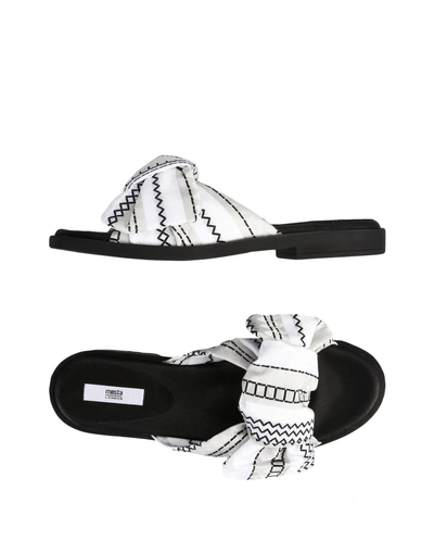 Shop Miista Sandals In White