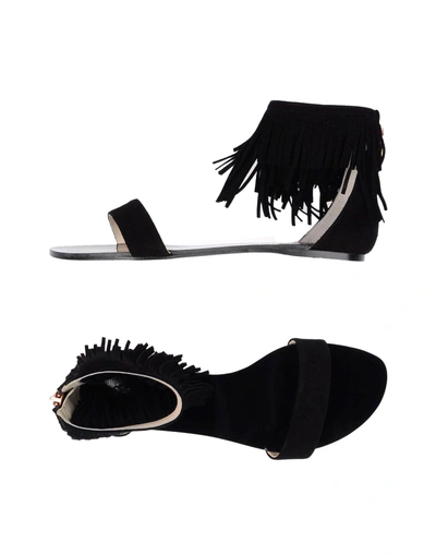 Shop Anna Baiguera Sandals In Black