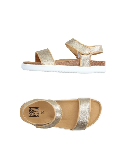 Shop Colors Of California Sandals In Gold