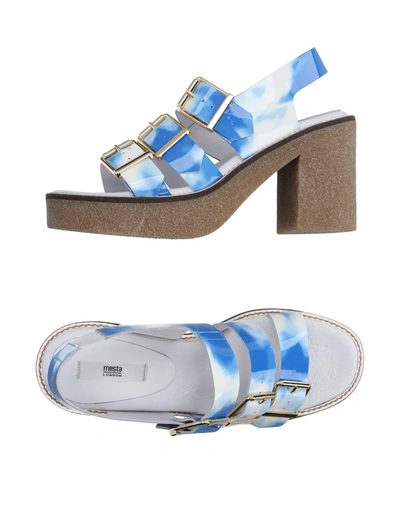 Shop Miista Sandals In Azure