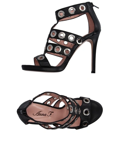 Shop Anna F Sandals In Black