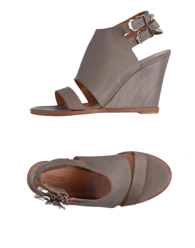 Shop Tatoosh Sandals In Grey