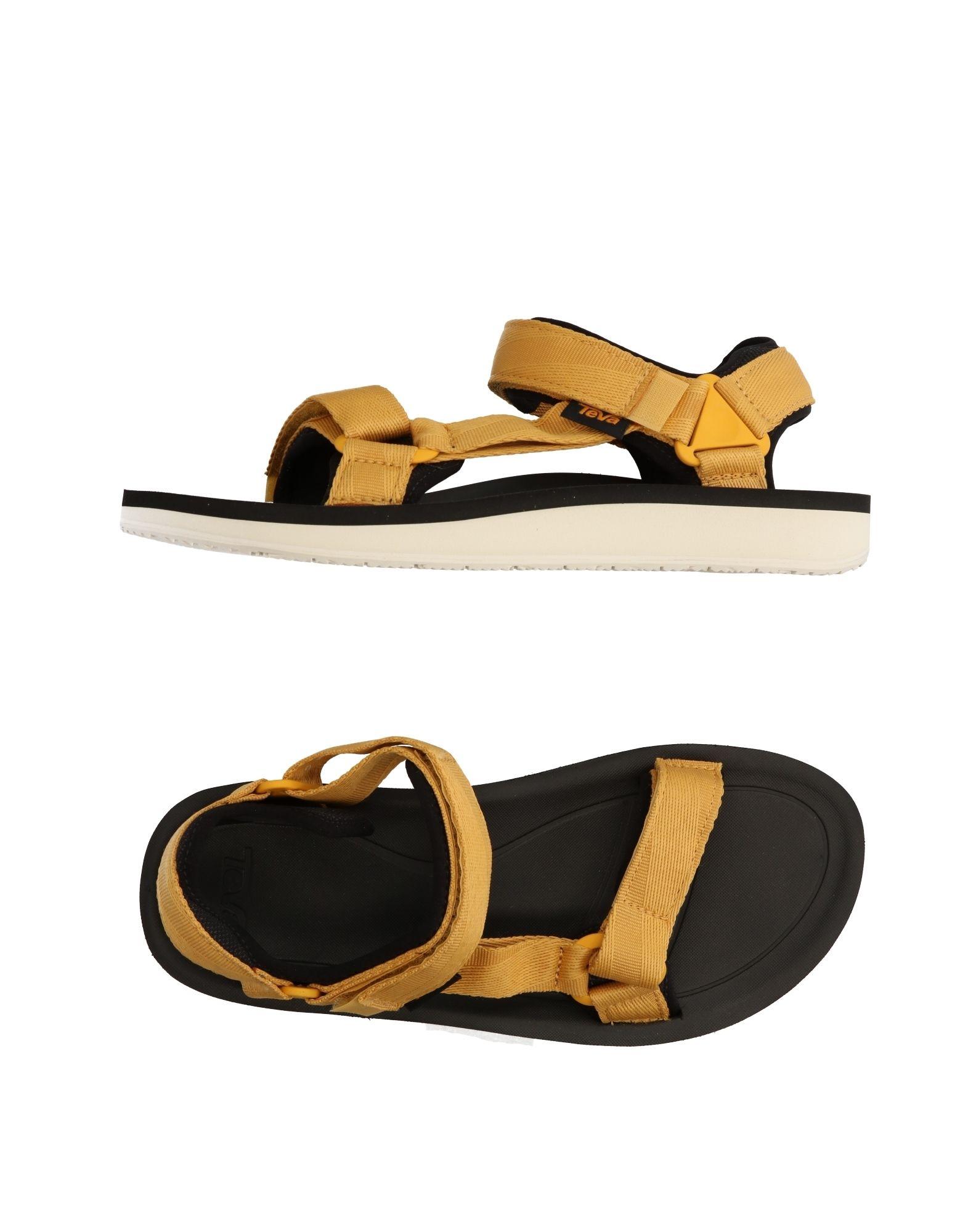 gold teva sandals