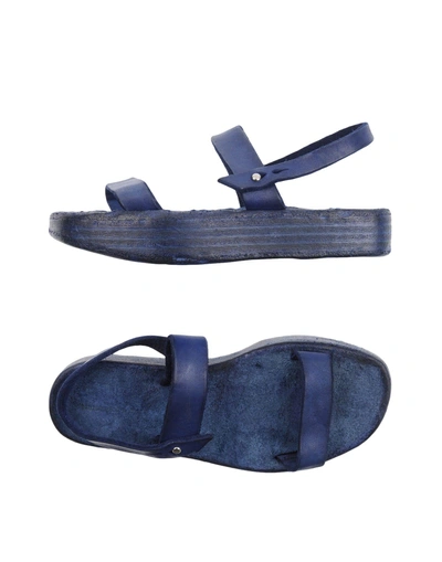Shop Dimissianos & Miller Sandals In Dark Blue