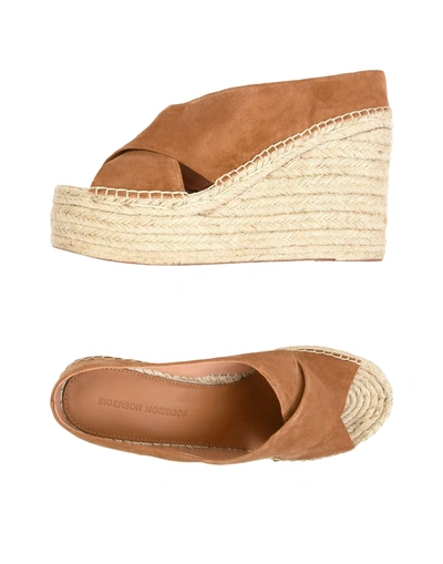 Shop Sigerson Morrison Sandals In Camel