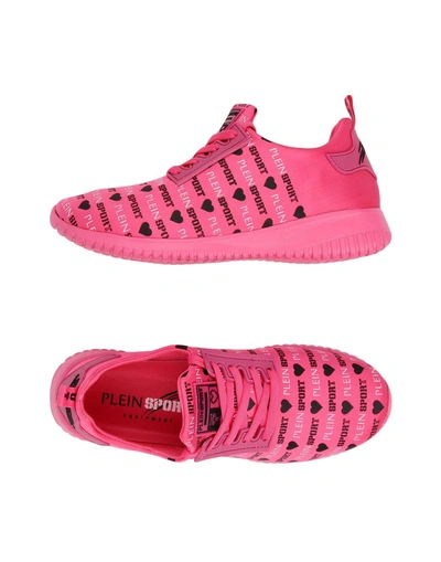 Shop Plein Sport Runner Cindy Woman Sneakers Fuchsia Size 6 Textile Fibers In Pink