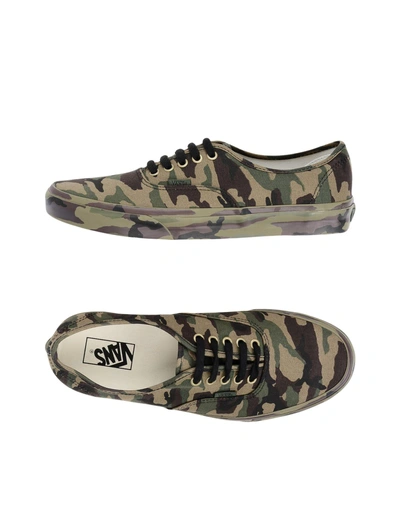 Vans Sneakers In Military Green | ModeSens