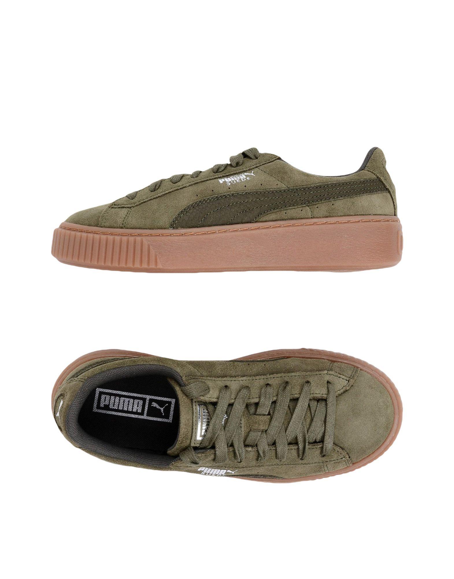 Puma Sneakers In Military Green | ModeSens