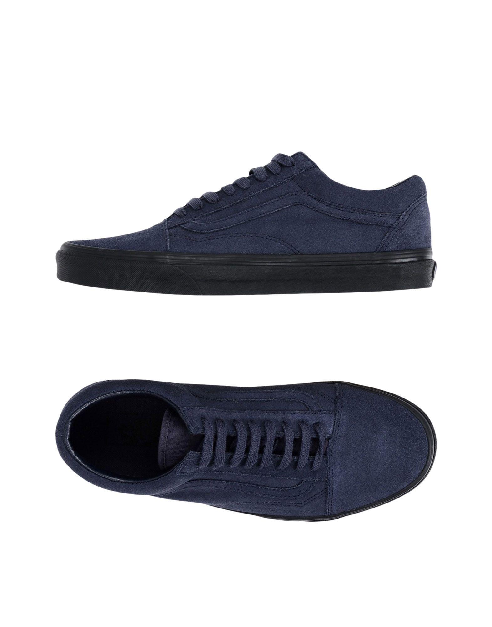 vans blue and dark blue