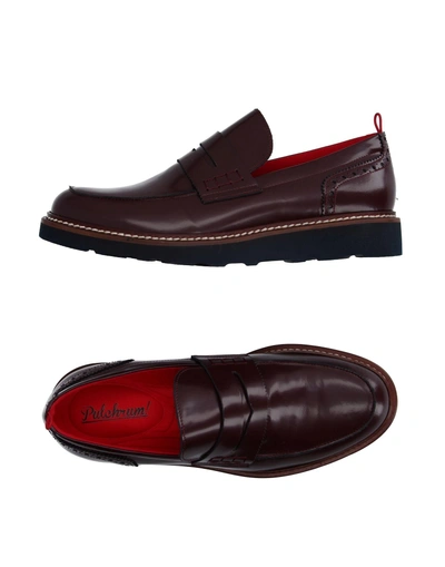Shop Pulchrum ! Loafers In Maroon