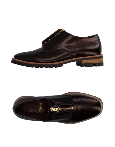 Shop F-troupe Loafers In Dark Brown
