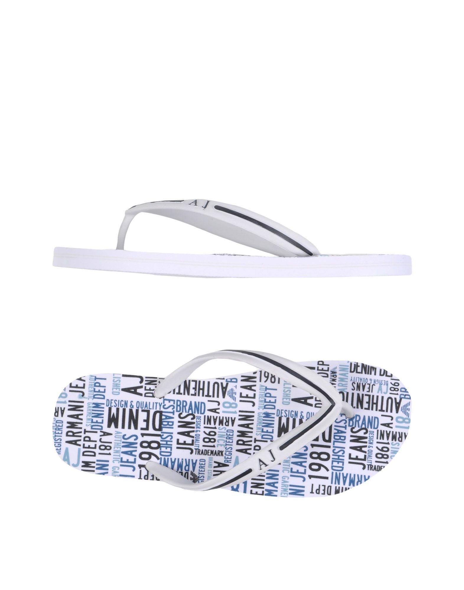 armani jeans flip flops