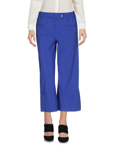 Shop Atos Lombardini 3/4-length Shorts In Blue