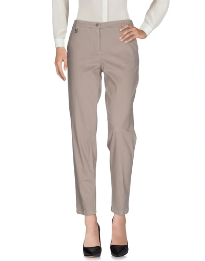 Shop Armani Jeans Woman Pants Grey Size 4 Cotton, Modal, Elastane