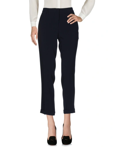 Shop Aspesi Pants In Dark Blue