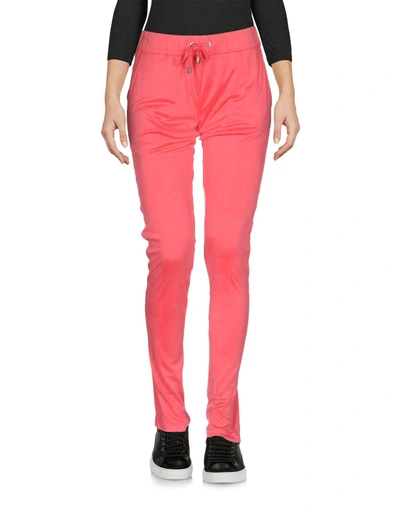 Shop Capobianco Casual Pants In Coral