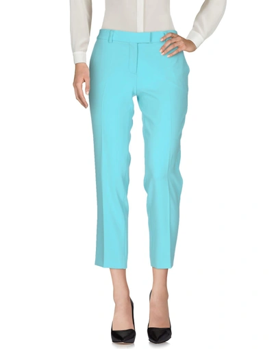 Shop Moschino Cheap And Chic Casual Pants In Sky Blue