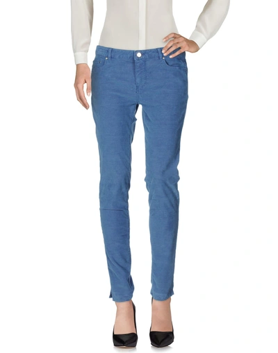 Shop Pt01 Pt Torino Woman Pants Pastel Blue Size 28 Cotton, Polyester, Elastane