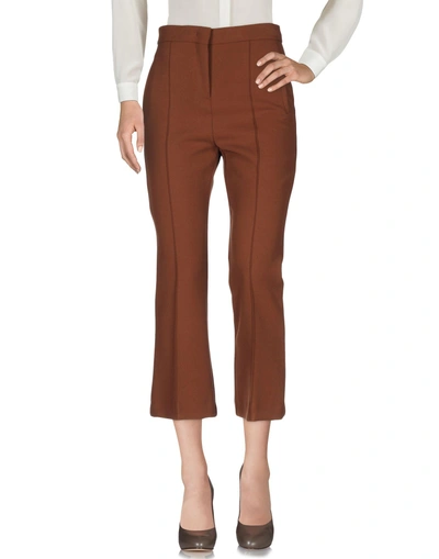 Shop Gotha Woman Pants Brown Size 3 Polyester, Viscose, Elastane