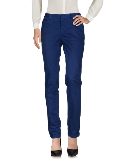 Shop Pt0w Pt Torino Woman Pants Blue Size 8 Cotton, Elastane
