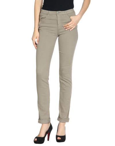 Shop Armani Jeans Pants In Dove Grey