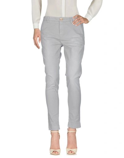 Shop Aglini Casual Pants In Light Grey