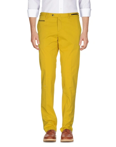 Shop Pt01 Casual Pants In Yellow