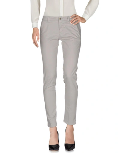 Shop Allegri Casual Pants In Light Grey