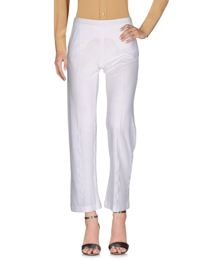 Shop Della Ciana Casual Pants In White