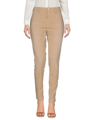 Shop Aglini Casual Pants In Sand