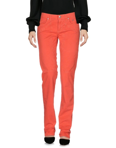 Shop Jeckerson Casual Pants In Red