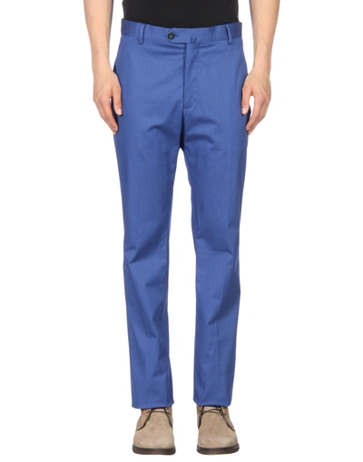 Shop Dunhill Links Casual Pants In Bright Blue