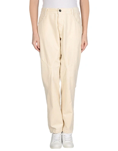 Shop Massimo Alba Casual Pants In Ivory