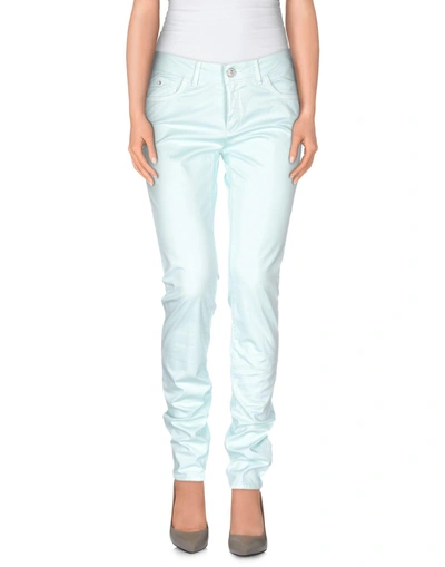 Shop Trussardi Jeans Woman Pants Light Green Size 29 Cotton, Elastane