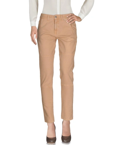 Shop Massimo Alba Casual Pants In Pale Pink