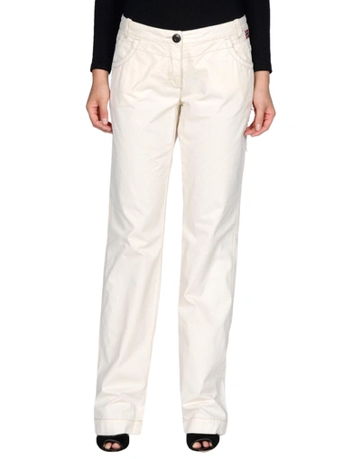 Shop Napapijri Casual Pants In Beige