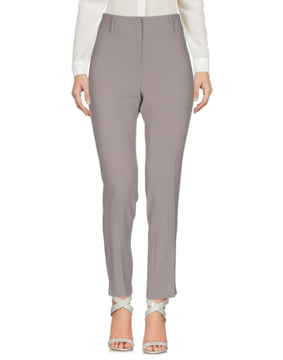 Shop Alberto Biani Casual Pants In Light Grey