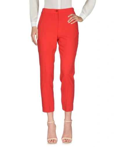 Shop Pinko Woman Pants Red Size 8 Polyester, Elastane