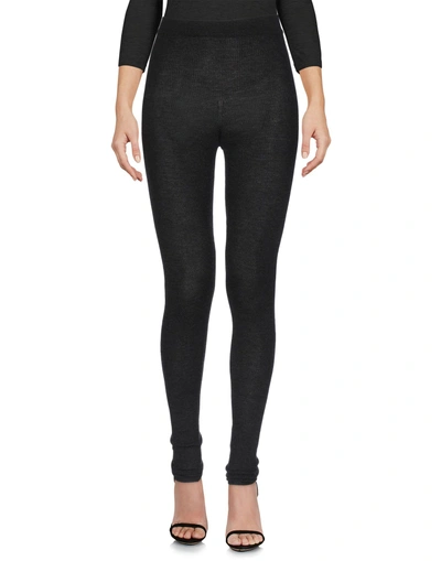 Shop Dolce & Gabbana Woman Leggings Steel Grey Size 4 Cashmere