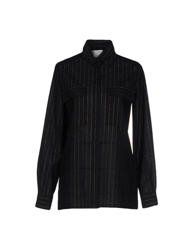Shop Arthur Arbesser Striped Shirt In Black
