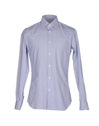 Shop Alessandro Gherardi Shirts In Dark Blue