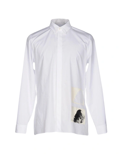 Shop Cy Choi Solid Color Shirt In White