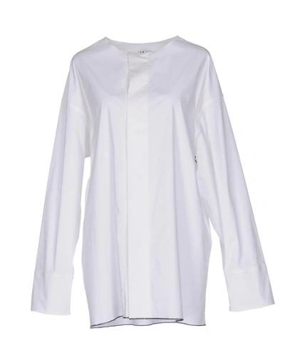 Shop Haal Solid Color Shirts & Blouses In White