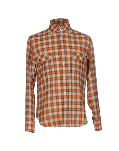 Shop Doppiaa Shirts In Orange